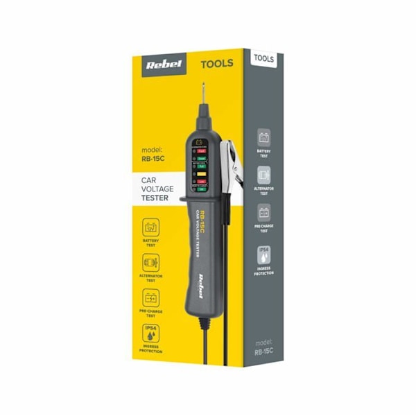 Eltester - kontinuitetstestare Rebel - MIE-RB-15C - Spänningsmätare RB-15C