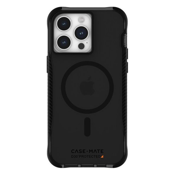 Telefonfodral - telefonstötfångare Case-mate Tough Grip Plus D3O MagSafe - Fodral för iPhone 15 Pro Max (Smoke/Black)
