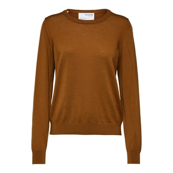 Pull Femme - Selected - Magda - Rund Krage - Färg Gummi - Storlek XS Sudd XS
