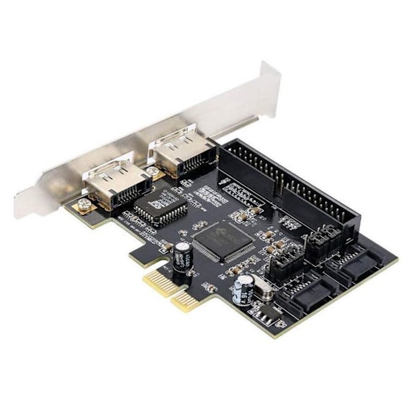 Kontrollkort - Ej specificerat - PCI Express - 2 SATA-portar - 2 IDE-portar - Svart