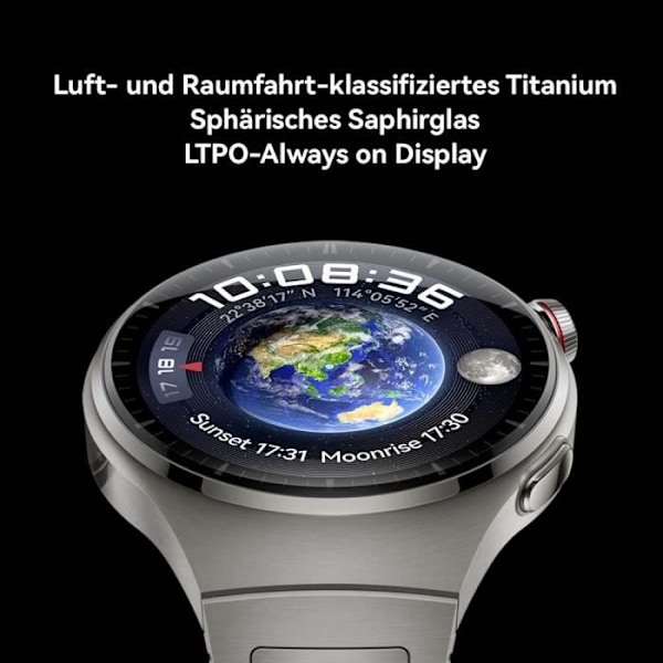 HUAWEI Watch 4 Smart Watch, EKG-analys, en minuts översikt av sju hälsospårningsindikatorer, telefonsamtal