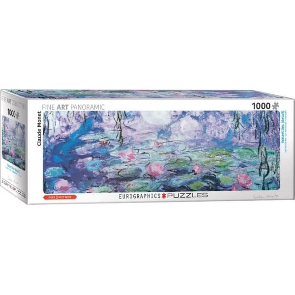 1000 bitars pussel: Claude Monet: NimphÃ © som unik färg Flerfärgad
