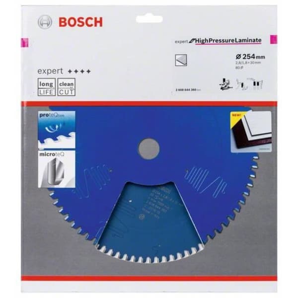 Sågblad - Bosch - Expert för högtryckslaminat - 254 mm - 80 tänder - 1 st.