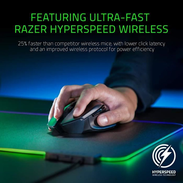 Razer Basilisk Ultimate Hyperspeed trådlös spelmus 20K DPI Laddningsdocka