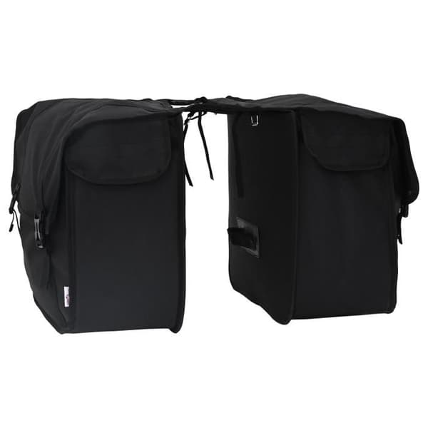 Cykelväska - Dubbel 48 L - Svart - Polyester - Smart fästsystem Svart