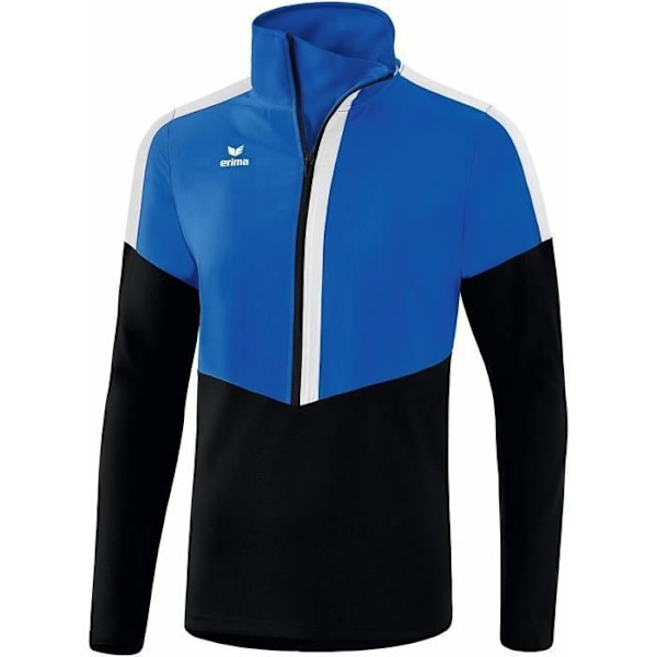 Zip-tröja - Erima - Worker Squad - Hög krage - 100% polyester - Långa ärmar Kungsblå/svart/vit M