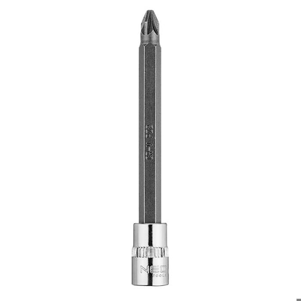 PZ2 skruvmejselbit med 1/4" hylsa, lång, 87 mm