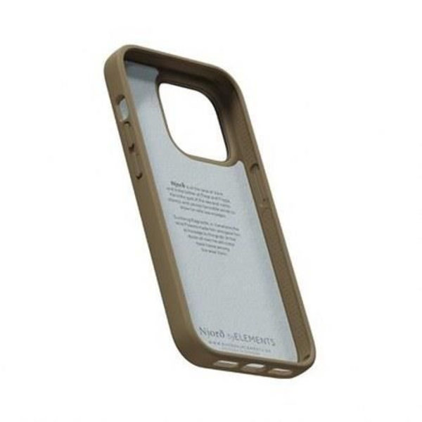 Fodral till iPhone 14 Pro Comfort+ NJORD Camel - AVIZAR - Halvstyv - Blank - Blandad Beige