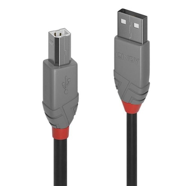 USB 2.0 typ A till B-kabel - Anthra Line - 1m - LINDY