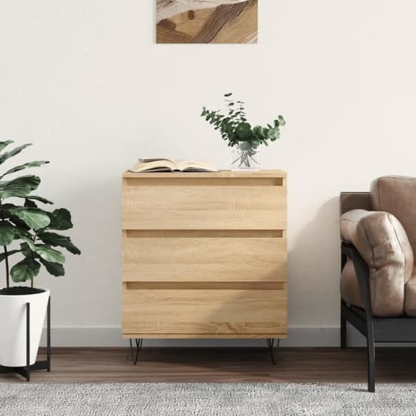 vidaXL Buffé Eksonoma 60x35x70 cm Ingenjörsträ 827183