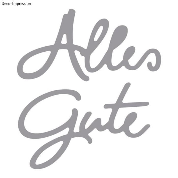Rayher Hobby Rayher Schablon Prägung „Alles Gute“, Schablon Scrapbooking Idealiskt för att Dekorera Kort, Schablon