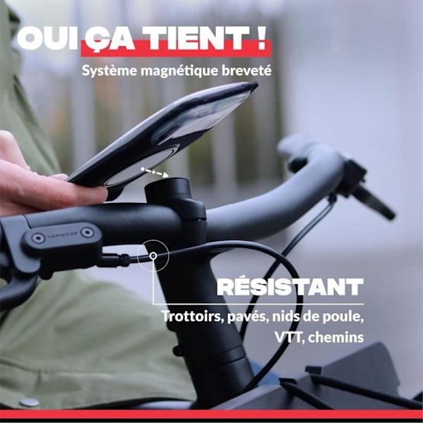 Stödtelefon - SHAPEHEART - PRO - Magnetisk - Vattentät - Avtagbar