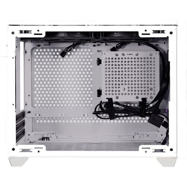 PC -fodral - COOLER MASTER - MasterBox NR200P - Vit - Mini -ITX - Stålpanel och härdat glas - Riser -kabel (MCB -NR200P -WGNN -S00)