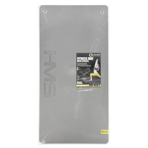 Träningsmatta - HMS - MFK07 - EVA - 120x60 cm - Halkskydd 15 mm grå/svart