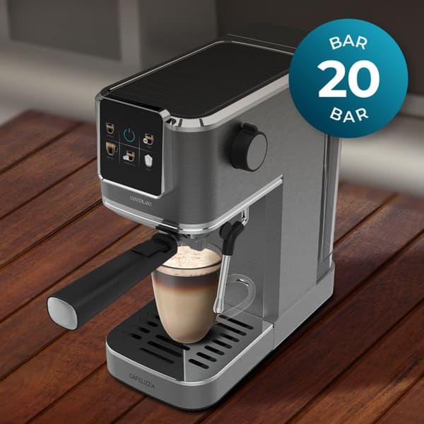 Cecotec Kaffemaskin Express Cafelizzia ColdBrew. Pekskärm, ColdBrew-system, 20 Bars tryckpump, ångmunstycke.
