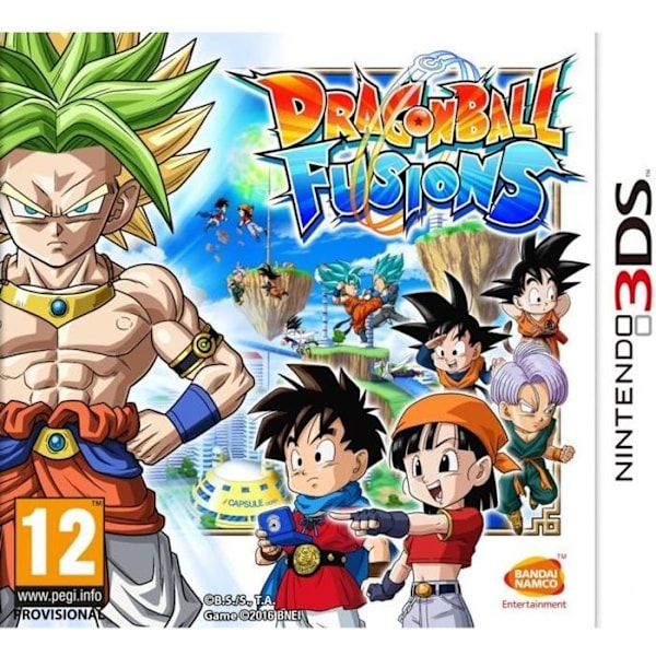 Dragon Ball Fusions 3DS-spel Vit