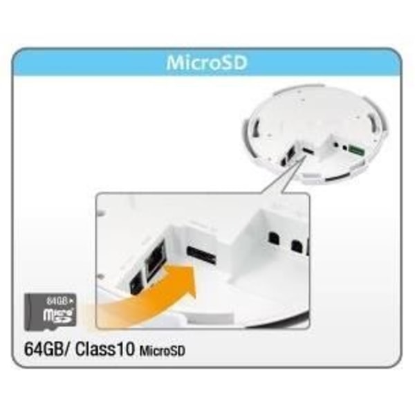 Övervakningskamera - OVISLINK - FE-201DM - 2MP - 360° syn - Infraröd Vit
