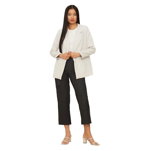 Jacka - peacoat - kappa - kavaj Trendyol - TWOSS20CE0059 - Grå Grå kavajjacka dam Grå XS