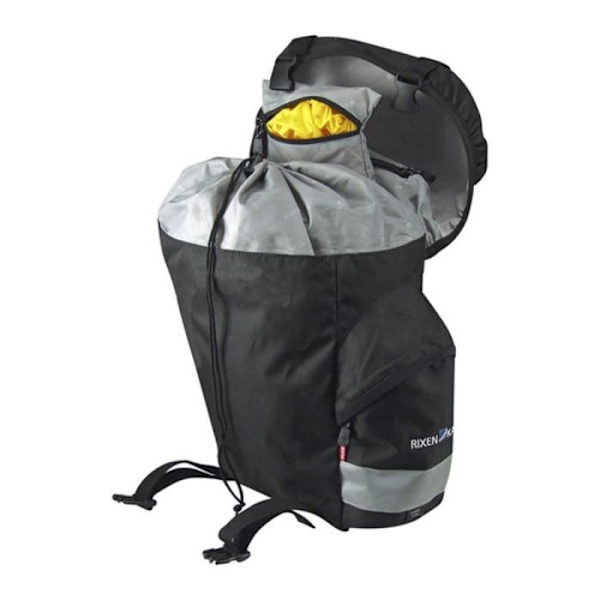 Bakficka - KLICKFIX - Classic - Svart - 900 g - 25 L - Regnskydd ingår Blå