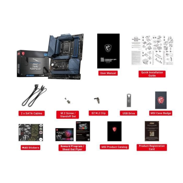 MSI - MAG Z690 TORPEDO DDR5 - Moderkort - Sockel LGA 1700 - Chipset Intel Z690