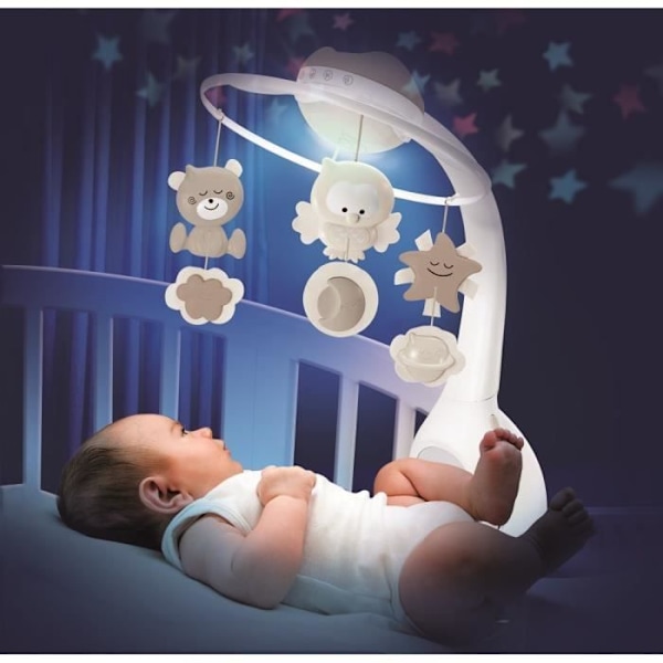 INFANTINO Soft Night Mobile 3 i 1 Ecru grått+grädde