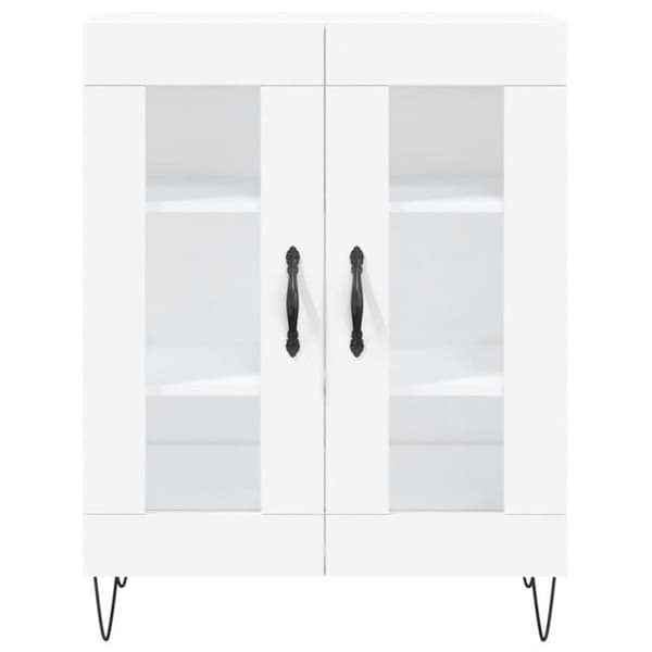 vidaXL Skänk Vit 69,5x34x90 cm Konstruerat trä 827780