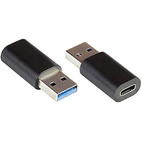 USB 3.1/3.0-adapter - Stick A till USB C Female - Överföringshastighet upp till 5 Gbit/s - Svart