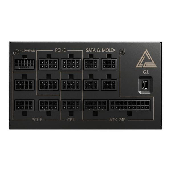Strömförsörjning PC - MSI - 306-7ZP4A11-CE0 - MEG Ai1300P PCIE5 - ATX 3.0 - 80Plus PLATINUM