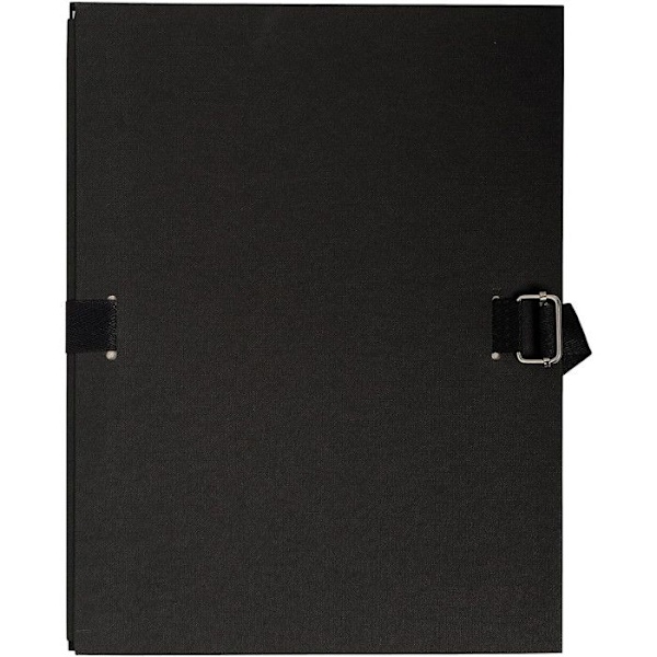Expanderbar baksida - EXACOMPTA - Svart - Format 24x32cm - Kapacitet 1000 ark Svart