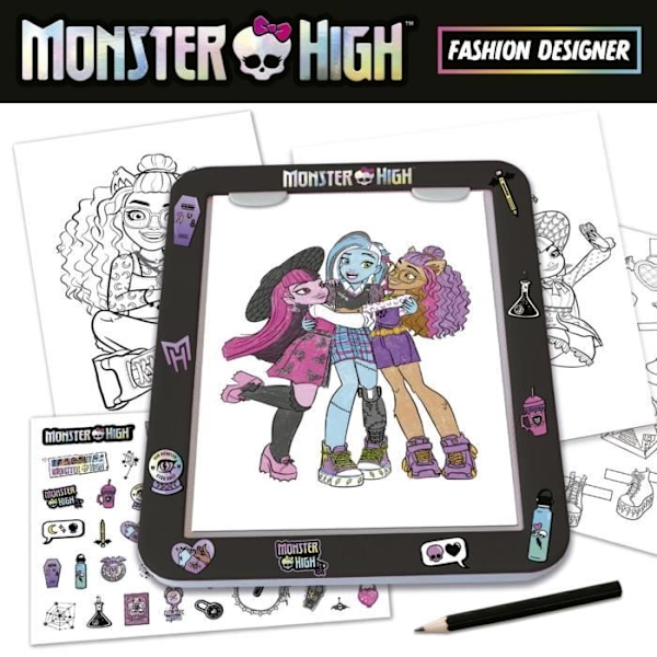 Modespel - EDUCA - Modedesigner Monster High Svart