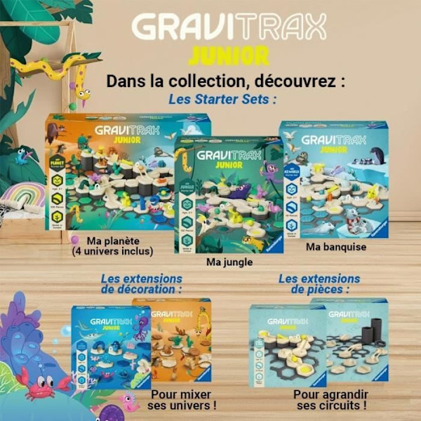 Gravitrax Junior - My Desert expansionsset 33 delar - Marmorbana - Kreativt byggspel - Ravensburger - Från 3 år Flerfärgad