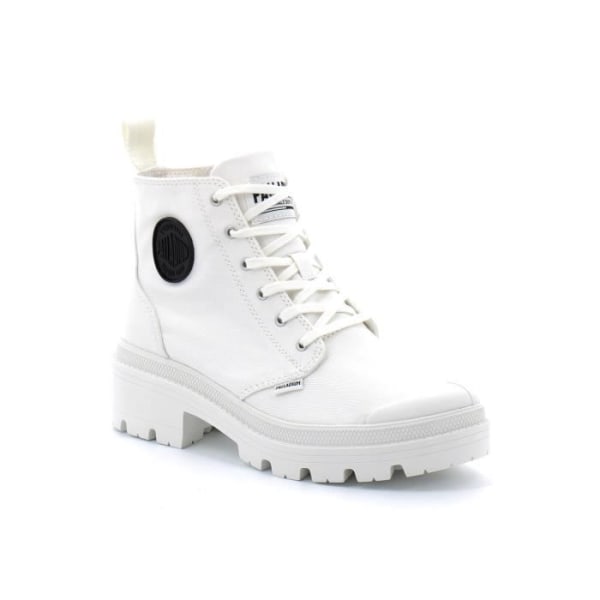 Skor - Palladium - Pallabase - Vit - Textil - Hög klack 5cm Vit 40
