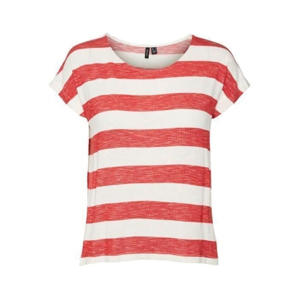 Vero Moda vmwide dam t-shirt - goji berry snövit - XL Gojibär snövit XL