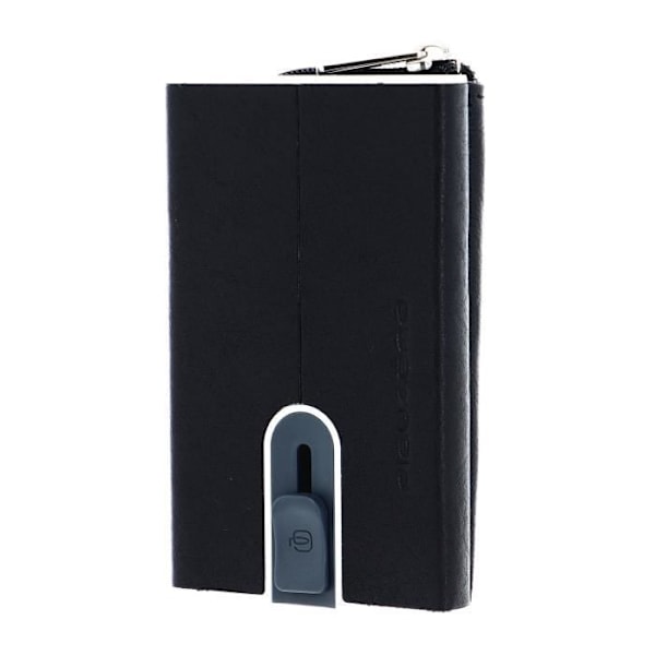 PIQUADRO Black Square kreditkortsfodral med RFID - Svart - Läder - 6,5 x 10 x 2,5 cm Svart
