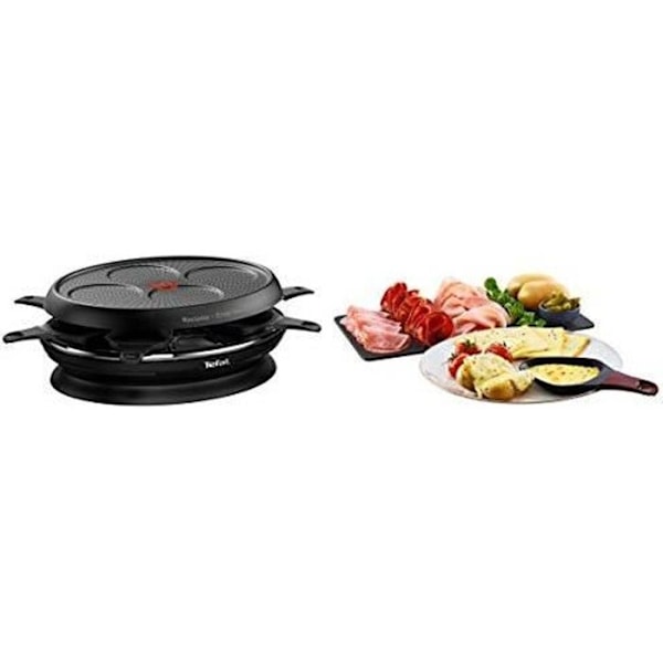 TEFAL Store'inn 2-i-1 Raclette Crêp'party Inbyggd förvaring Non-stick beläggning Powerglide kompatibel RE32081