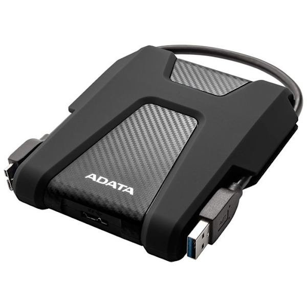 ADATA HD680 extern hårddisk - 1000 GB - USB 3.0 - Drivs av USB-port - Svart