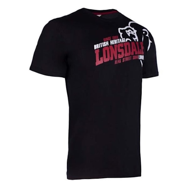 T-shirt för män - Lonsdale - Walkley - Svart - Korta ärmar - Rundad hals Svart jag