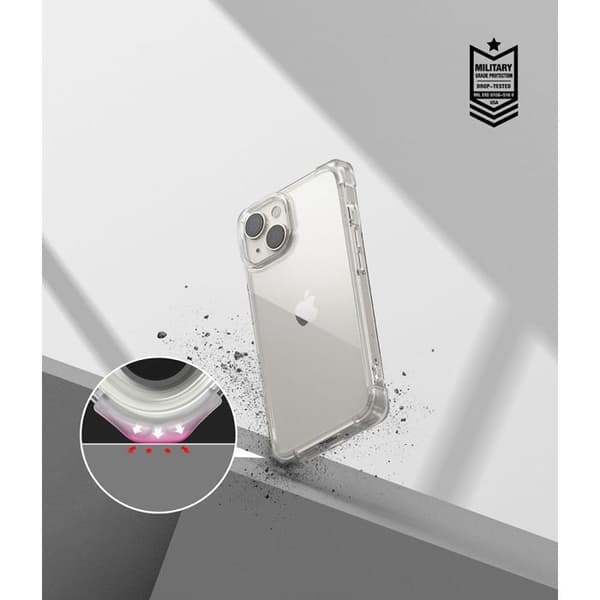 Bumper - RINGKE - Fusion - iPhone 14 Plus/15 Plus - Transparent skydd - TPU/Polykarbonat Transparent