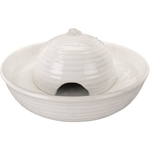TRIXIE Vital Flow Mini Keramisk dricksfontän - 0,8 L - Vit - För hundar