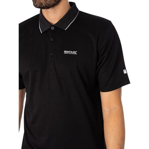 Regatta Maverick V Active herrpikétröja polyester svart Svart M