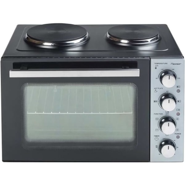 Bestron Grill med 2 Crispy &amp; Co AOV31CP 3200W 31L