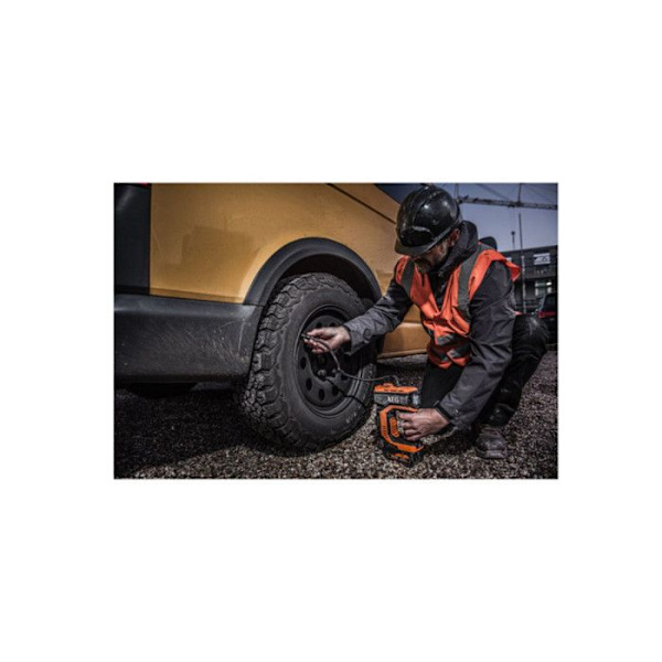 18V AEG minikompressor - Utan batteri och laddare BK18C-0 svart och orange