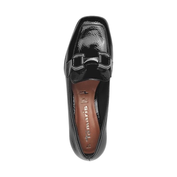 Moccasiner Dam - Tamaris - 1-24316-43/001 - Imiterat Läderlack - Svart - Bekväm Svart 40