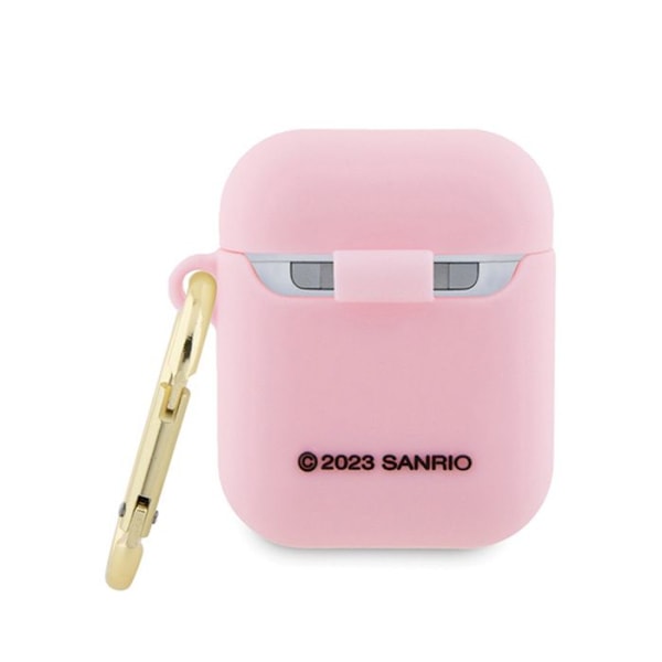 Etui för AirPods 1/2 generation (rosa) Hello Kitty Silikon 3D Kitty Huvud