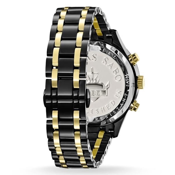 Thomas Sabo Klocka för Herr Rebel Urban Färg Guld Gul Svart Analog Quartz - WA0264-278-203-43 mm