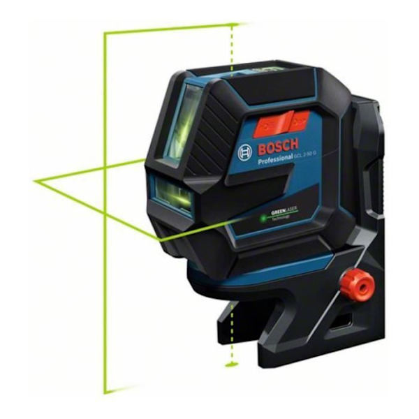 Grön laser 2 punkter och linjer GCL 2-50 G med BT150 stativ - BOSCH - Robust och lätt att använda Grön