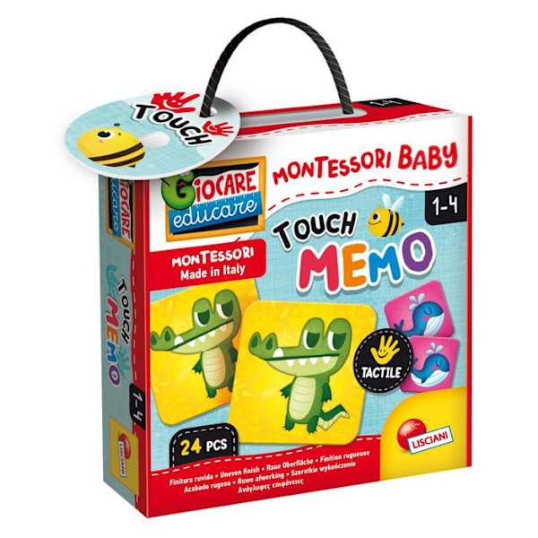 Montessori Baby Touch Memo utbildningsspel - LISCIANI - Gul - 12 månader och uppåt Flerfärgad