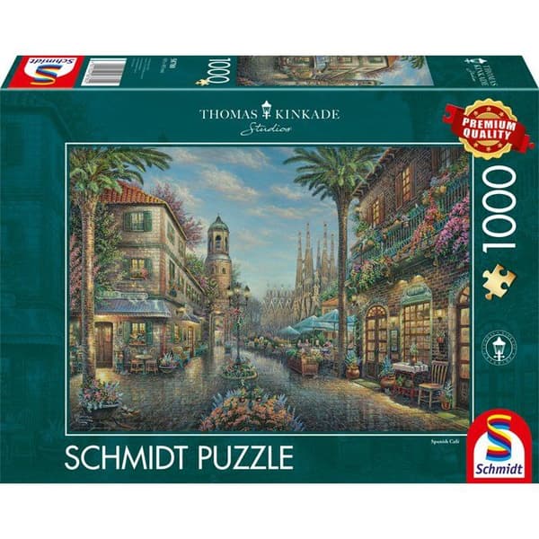 Pussel 1000 bitar - SCHMIDT SPIELE - Thomas Kinkade Studios - På en spansk caféterrass - 1000 bitar