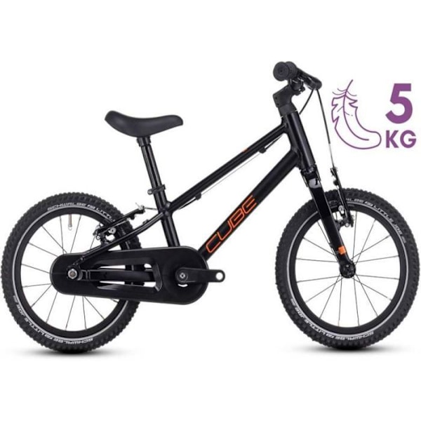 Barncykel (10" - 12" - 14" - 16") Cube Bike Numove 140 black'n'orange 2024