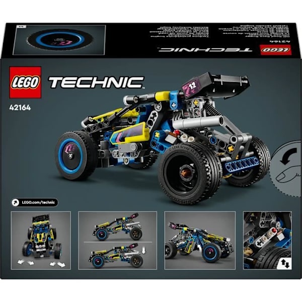 LEGO® 42164 Technic terrängracingbuggy, rallyfordon, leksak för att bygga racerbilar Flerfärgad